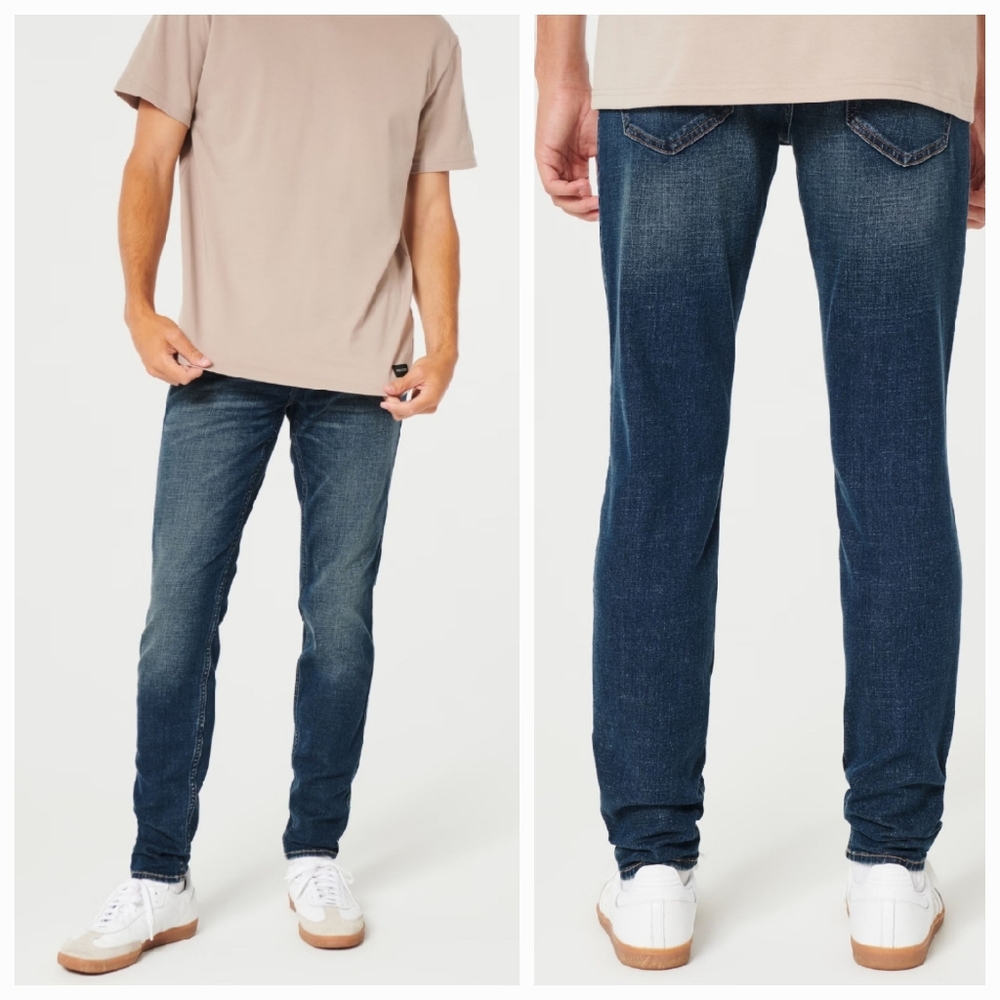 Hollister Button Fly Super Skinny Jeans 32 Waist